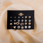 Load image into Gallery viewer, Set of 12 Stunning Studs (Golden)
