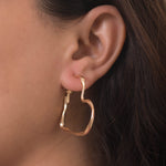Load image into Gallery viewer, Golden Heart Hoops
