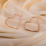 Load image into Gallery viewer, Golden Heart Hoops

